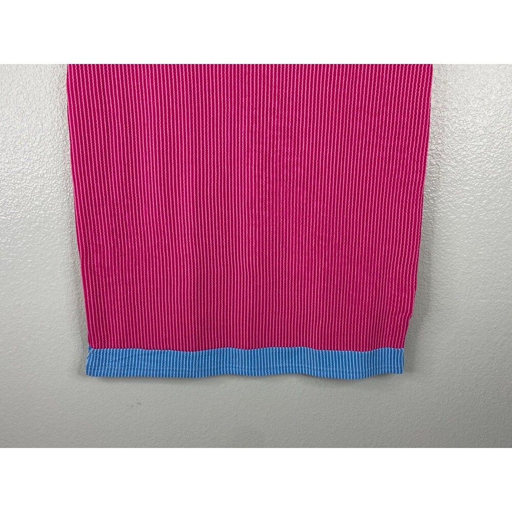 Sweet Ivey Designs Women Small Dress Sleeveless Pink Blue Trim NWT - Picture 3 of 8